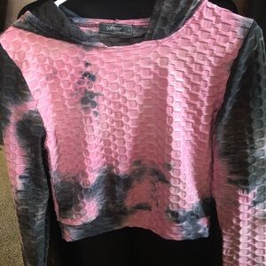 #8– Womens stretch shirt with hood and bottoms by Special One Los Angeles